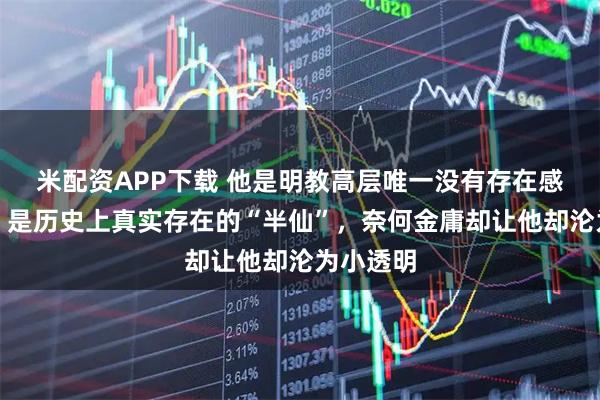 米配资APP下载 他是明教高层唯一没有存在感的高手，是历史上真实存在的“半仙”，奈何金庸却让他却沦为小透明